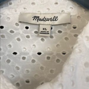 Madewell Eyelet Shirt XL